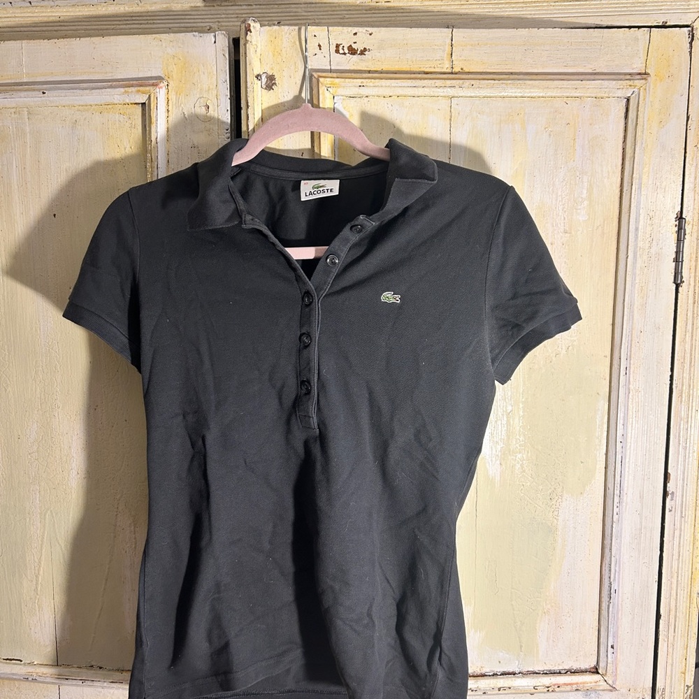 Lacoste Women's Black Polo Shirt